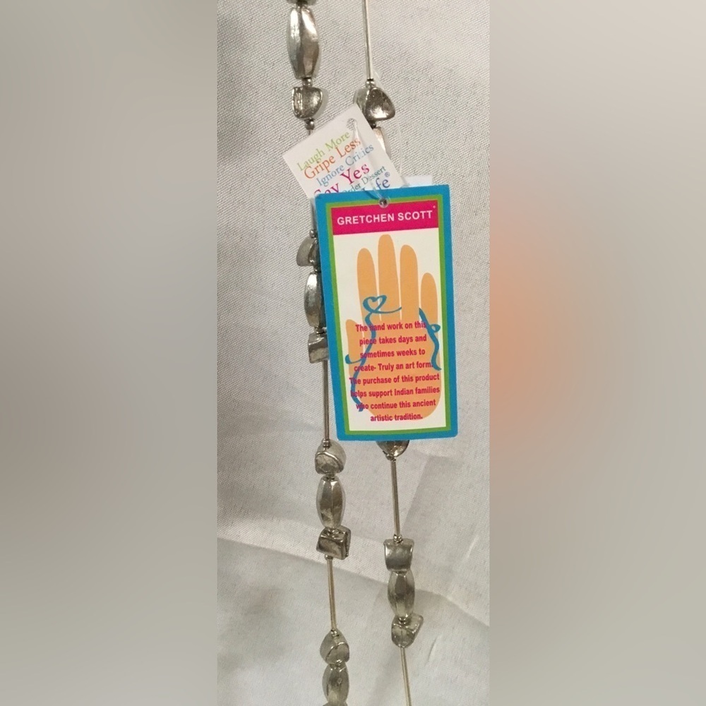 Gretchen Scott nugget necklace 40” drop from neck.